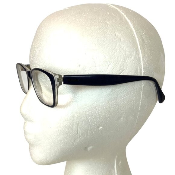 Ralph Lauren Eyeglasses RA7046 1226 Blue Rectangle Stripe Interior 49 17 135 - Picture 2 of 12